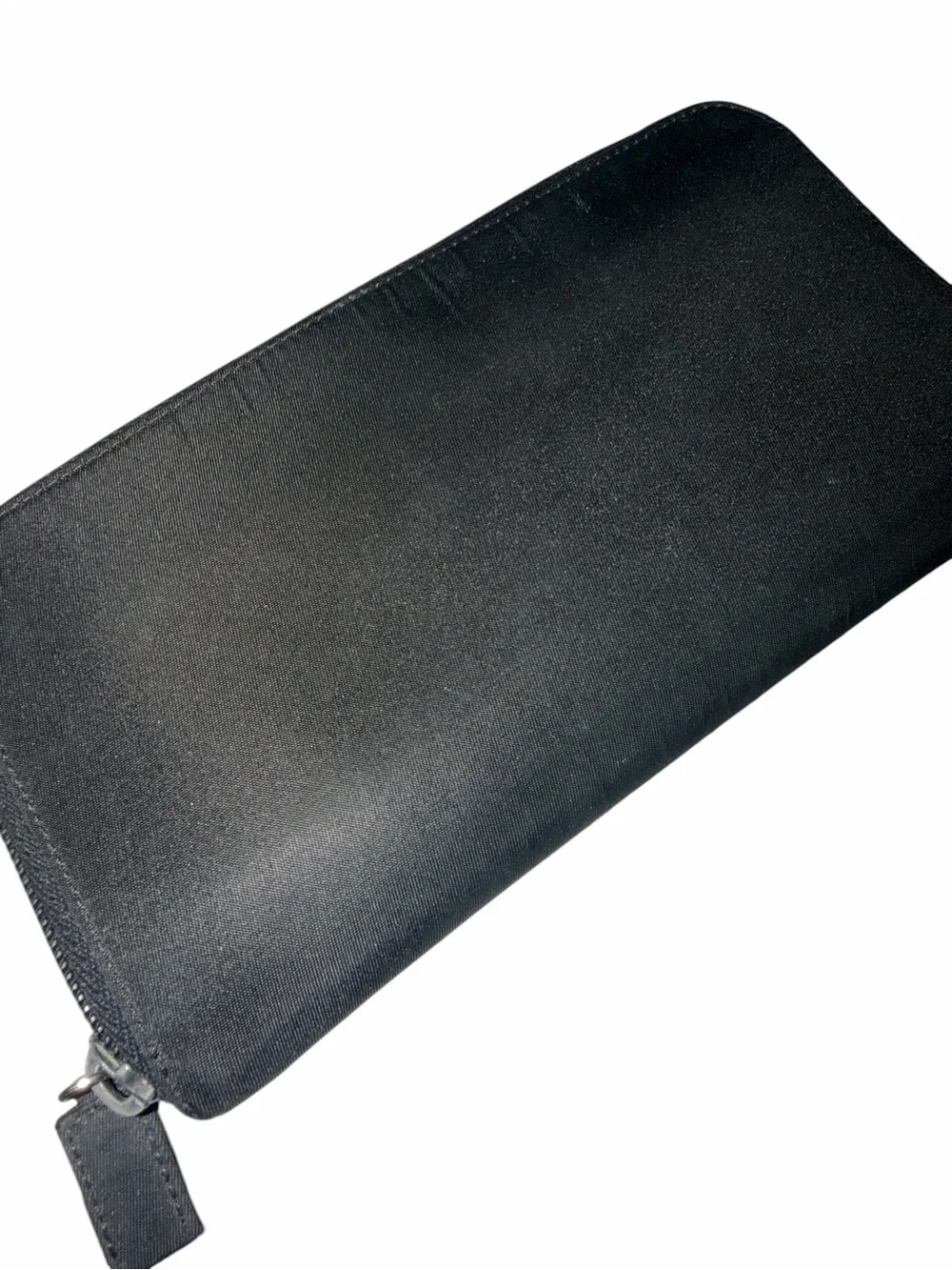 Prada Black Nylon Zip Wallet